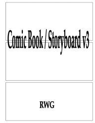 Title: Comic Book / Storyboard v3: 50 Pages 8.5