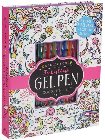 Kaleidoscope: Fabulous Gel Pen Coloring Kit by Editors of Silver Dolphin  Books, Paperback