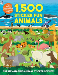 Free downloading books online 1,500 Sticker Fun Animals by Joshua George, Oakley Graham, Dan Crisp, Susan Mayes 9781684123438 iBook PDB English version