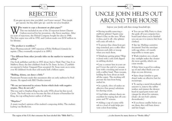 Uncle John's New & Improved Briefs: Fast Facts, Terse Trivia & Astute Articles