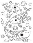 Alternative view 2 of Kaleidoscope Coloring: Purrmaids, Llamacorns, and More!: Includes 8 Fruit-Scented Markers and Dozens of Designs!