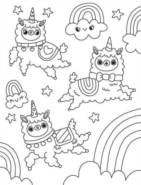 Kaleidoscope Coloring: Purrmaids, Llamacorns, and More!