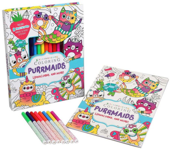 Kaleidoscope Coloring: Purrmaids, Llamacorns, and More!