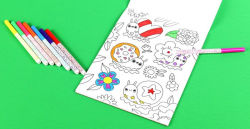 Alternative view 9 of Kaleidoscope Coloring: Purrmaids, Llamacorns, and More!: Includes 8 Fruit-Scented Markers and Dozens of Designs!