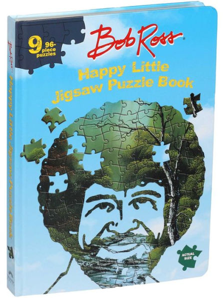 Bob Ross Happy Little Jigsaw Puzzle Book by Editors of Thunder Bay Press,  Hardcover