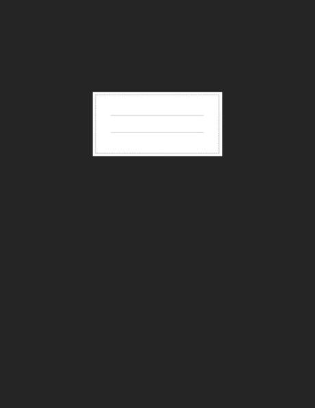 Ramsey & Todd Journal Diary Notebook Sketchbook Black Matte Hard Cover Lined 8.5 X 11 Inches 50lb White Paper 192 Pages