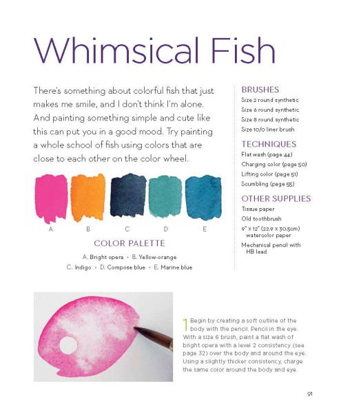 Hello, Watercolor!: - Easy How to Paint Watercolor Flowers, Botanicals, and Animals Step by Step