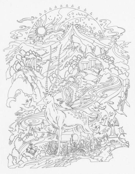 A Fantasy World Mindfulness Coloring Book For Adults – Cindy's