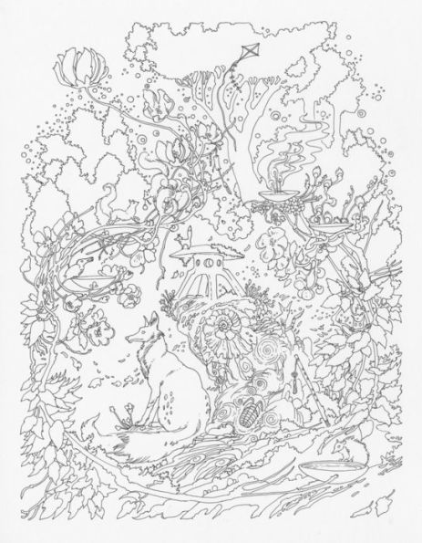 A Fantasy World Mindfulness Coloring Book For Adults – Cindy's