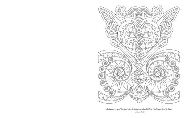 God Is Love: Color 60 Inspirational Bible Verses