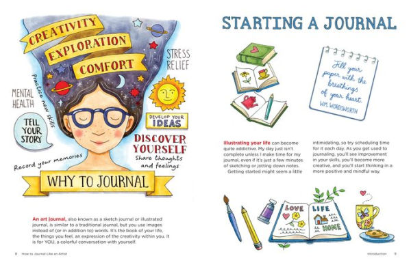 How to Journal Like an Artist: A Beginner's Guide to Keeping a Sketch Journal - The Easy Way to Learn to Doodle and Draw
