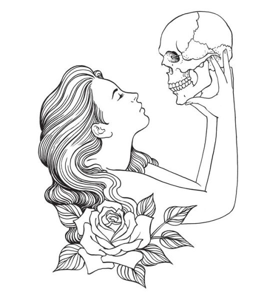 Flash Book: Hand-Drawn Tattoos to Color