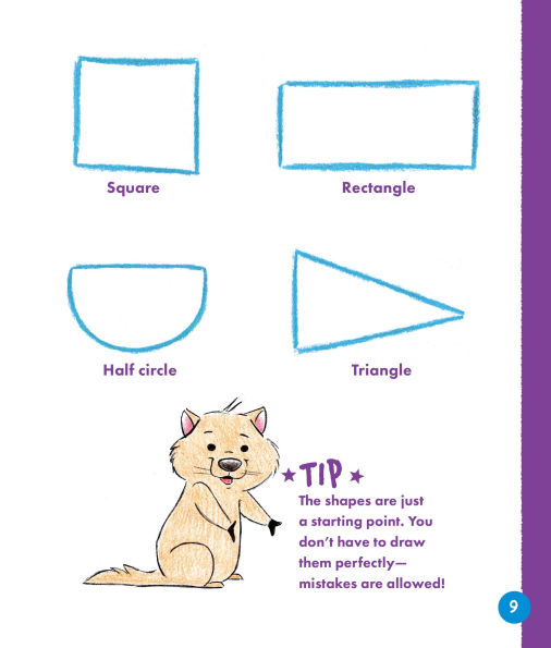 Drawing Cute Animals Shape by Shape: Learn to Draw Over 100 Adorable Animals Step by Step