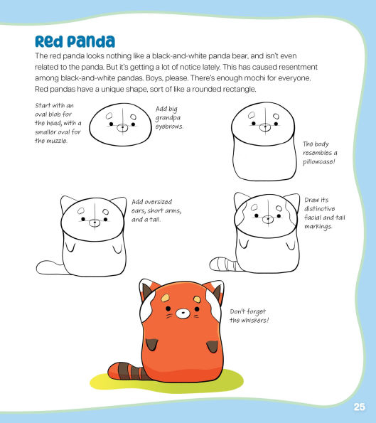 How to Draw Cute Mochi Animals: 100 Adorable Kawaii Cuties Step by Step