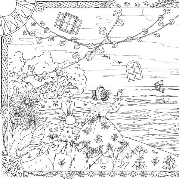 Garden of Dreams: A Magical World of Make Believe to Color