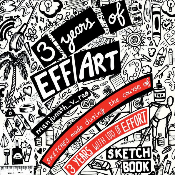 3 years of Eff art: Sketches made during the course of 3 years with lots of Effort