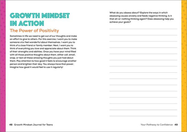 Growth Mindset Journal for Teens: Embrace Challenges, Build Resilience, Self-Reflect, and Grow