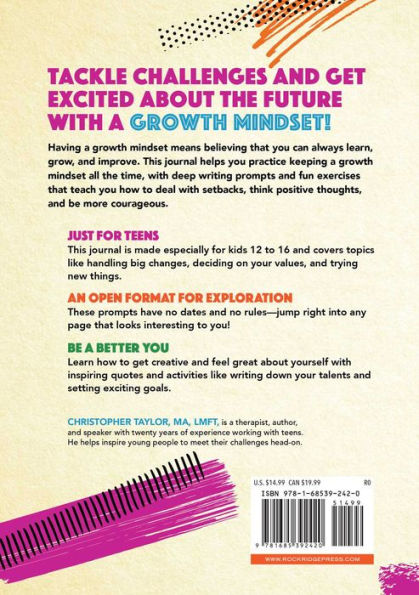 Growth Mindset Journal for Teens: Embrace Challenges, Build Resilience, Self-Reflect, and Grow