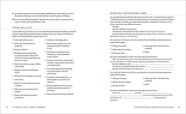 The Essential Family Therapy Workbook: Exercises to Improve Communication, Resolve Conflict, and Build Connection
