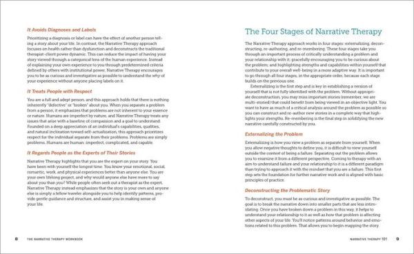 The Narrative Therapy Workbook: Deconstruct Your Story, Challenge Unhealthy Beliefs, and Reclaim Life