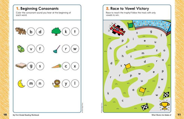 My First Grade Reading Workbook: 101 Games & Activities To Support First Grade Reading Skills