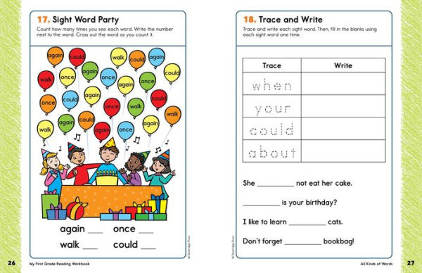 My First Grade Reading Workbook: 101 Games & Activities To Support First Grade Reading Skills