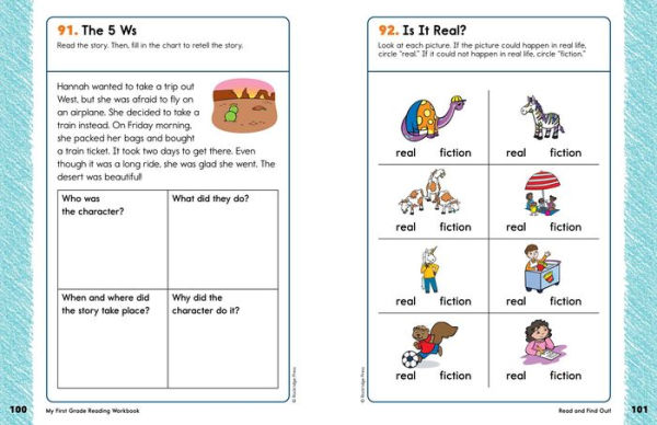 My First Grade Reading Workbook: 101 Games & Activities To Support First Grade Reading Skills