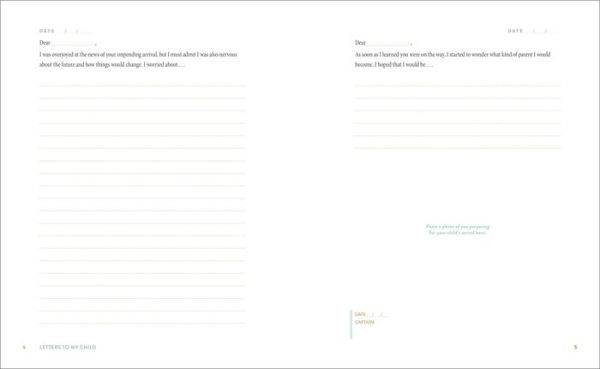 Letters to My Child: A Baby Journal and Keepsake with Prompts for Sharing Memories, Moments, and More