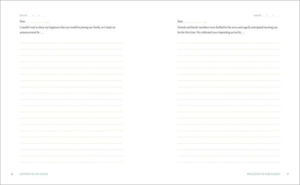 Letters to My Child: A Baby Journal and Keepsake with Prompts for Sharing Memories, Moments, and More