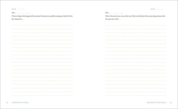 Letters to My Child: A Baby Journal and Keepsake with Prompts for Sharing Memories, Moments, and More