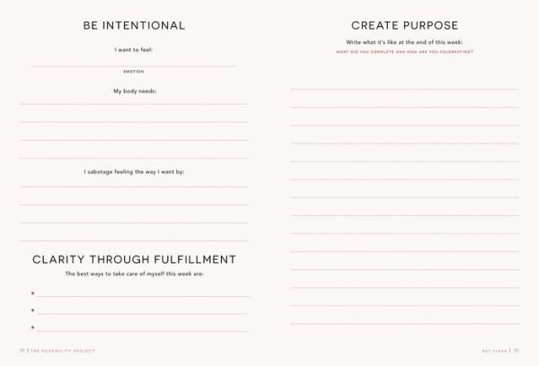 The Possibility Project: A Guided Journal for Creating What's Possible