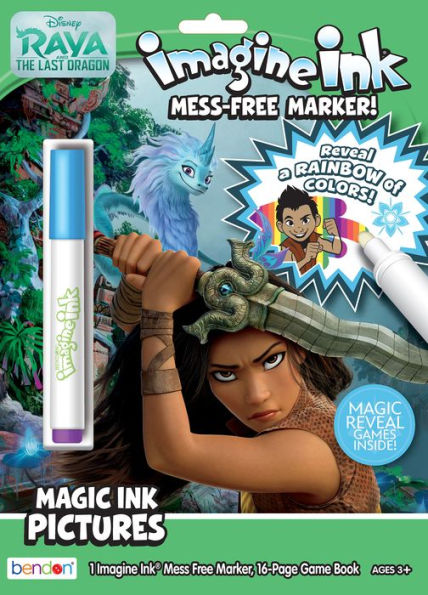 Disney Raya and the Last Dragon Magic Ink Coloring Book