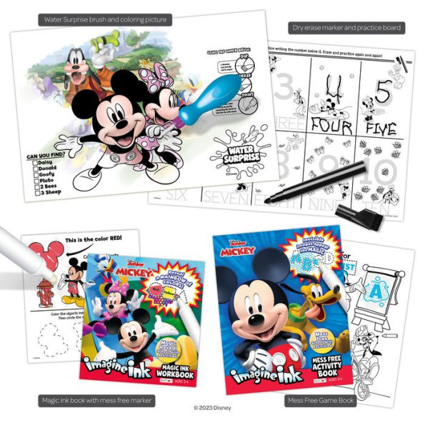 Disney Colorable Tote Marker & Plush Set - Ink & Paint - Mickey