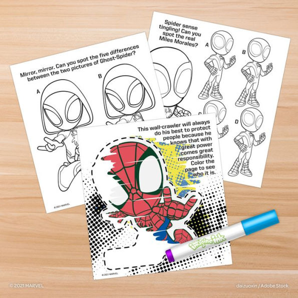 Spidey and His Amazing Friends Imagine Ink Magic Ink Pictures Book