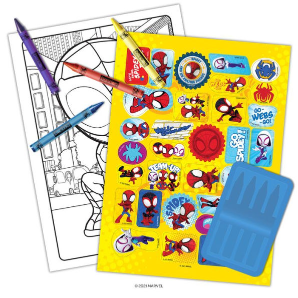 Spidey and His Amazing Friends Coloring Activity Book with Crayons