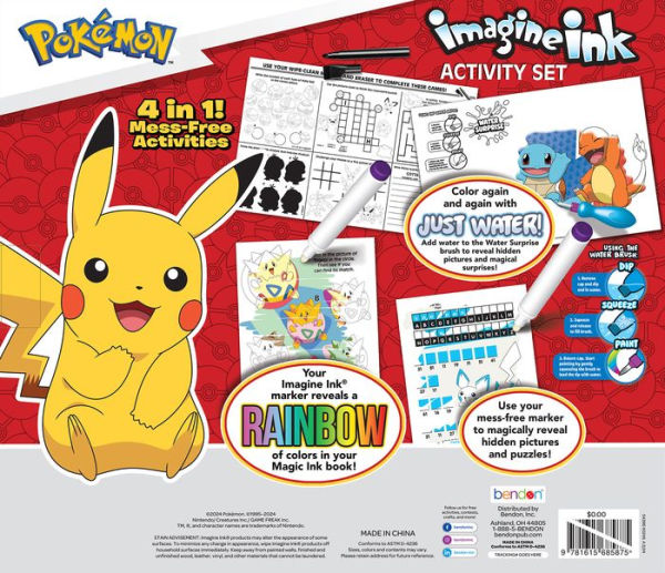 Pokemon Imagine Ink 4-in-1 Activity Box Set