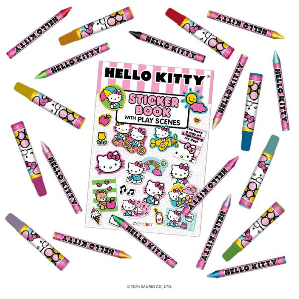 Hello Kitty Backpack Travel Coloring and Activity Set