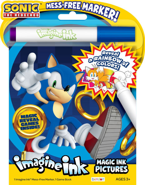 Sonic Imagine Ink Magic Ink Pictures Book