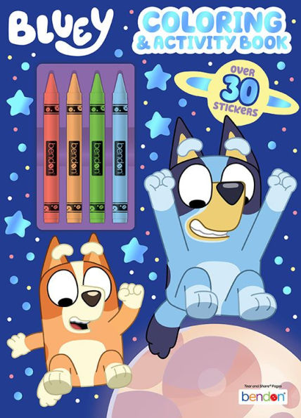 Bluey Coloring and Activity Book with Crayons