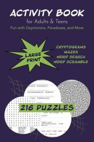 Title: Activity Book for Adults & Teens: Fun with Oxymorons, Paradoxes, and more, Author: Sw Puzzle Books
