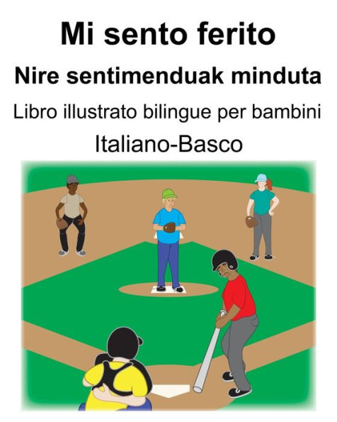 Italiano-Basco Mi sento ferito/Nire sentimenduak minduta Libro illustrato bilingue per bambini