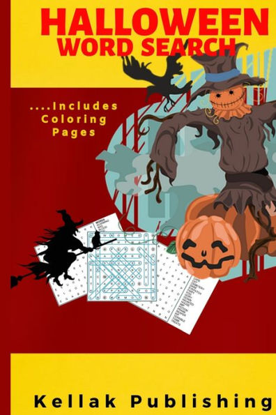 Halloween Word Search: Halloween Word Search Puzzle Book Halloween Coloring Book Pages For Older Kids Halloween gifts for kids & Adult (Gag Gift)