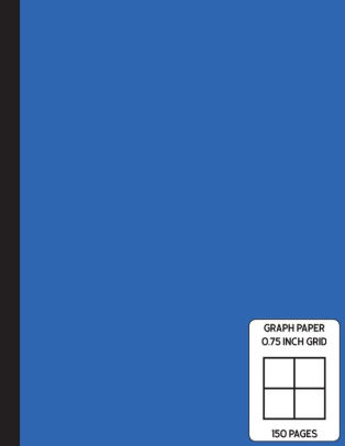 low vision notebook 0 75 inch graph paper full size grid ruled notebook large print page numbers blue cover by spectrum school notebooks paperback barnes noble
