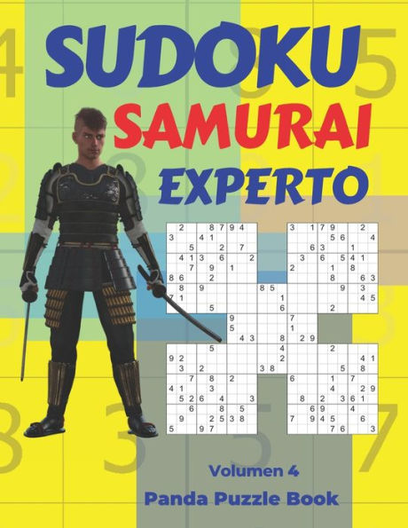 Sudoku Samurai Experto - Volumen 4: Juegos De Lógica Para Adultos