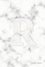 R 2020-2021: Weekly Monthly Planner Personalized Marble Monogram 6x9 in 2020 Calendar Organizer with Bonus Dotted Grid Pages + Inspirational Quotes + To-Do Lists