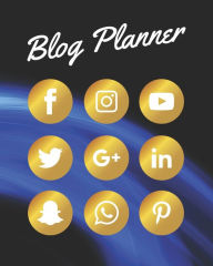 Title: Blog Planner: Help you brainstorm content ideas, schedule your blog posts, and give you some ideas on how to promote it., Author: Amaliya Books
