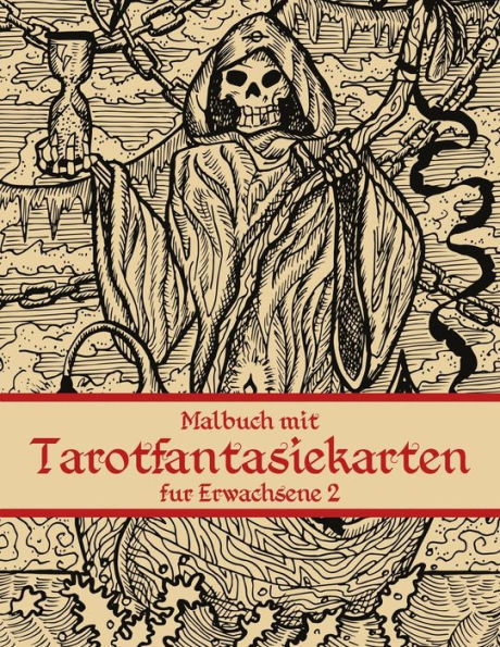 Malbuch mit Tarotfantasiekarten für Erwachsene 2