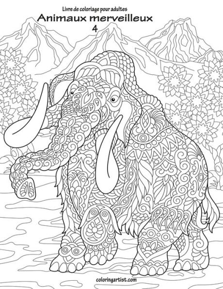 Livre de coloriage pour adultes Animaux merveilleux 4