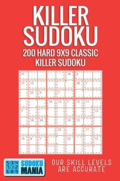 Killer Sudoku: 200 Hard 9x9 Classic Killer Sudoku