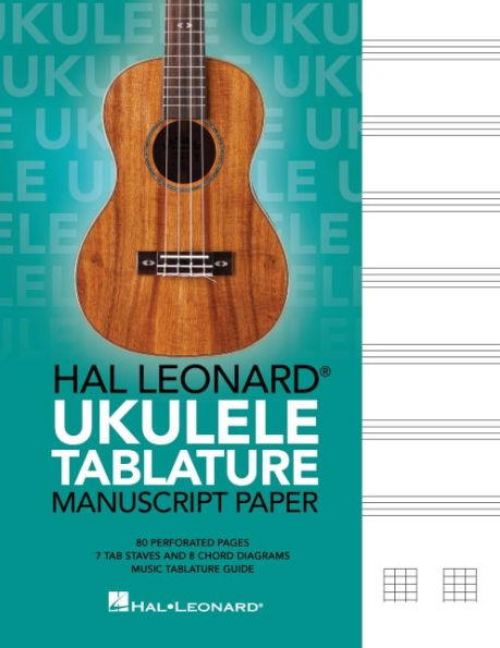 Hal Leonard Ukulele Tablature Manuscript Paper